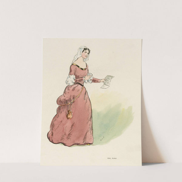 Costumes for Merchant of Venice, Merry wives of Windsor, and Twelfth night Pl.05 (19th Century) by E.J.S.