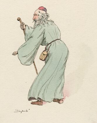 Costumes for Merchant of Venice, Merry wives of Windsor, and Twelfth night Pl.08 (19th Century)