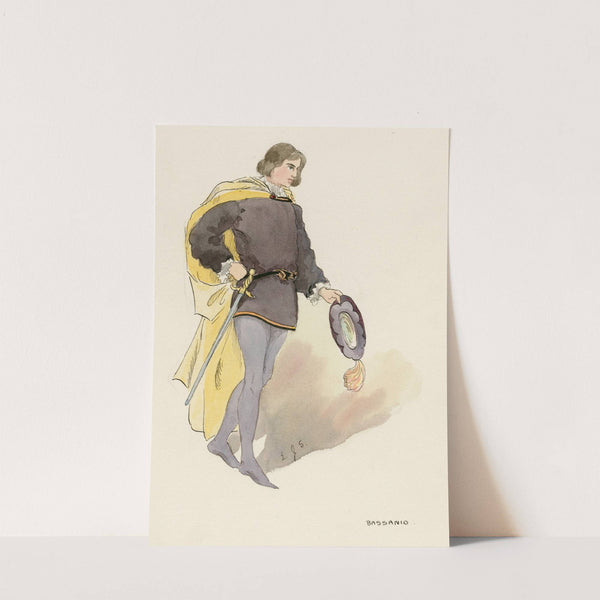 Costumes for Merchant of Venice, Merry wives of Windsor, and Twelfth night Pl.09 (19th Century) by E.J.S.