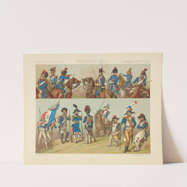 Costumes militaires – troupes regulieres (1792-1793) (1876-1888) by Auguste Racinet