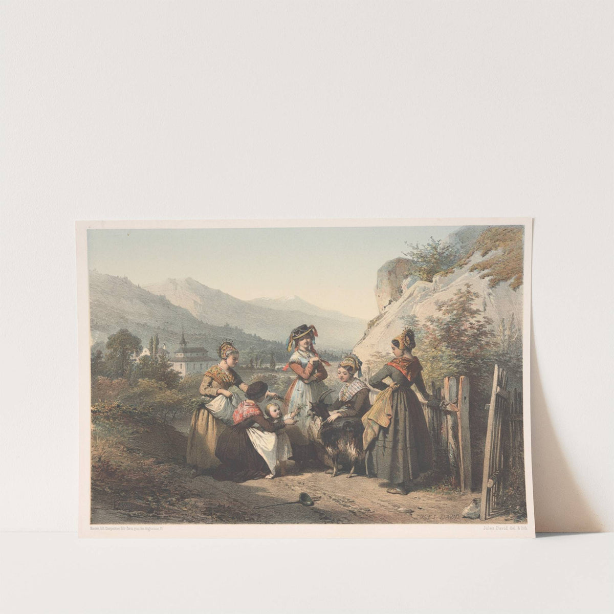 Costumes of Bourg St. Maurice (Dept. of Savoy) and around Thonon. (Dept. of Hte. Savoie) by Jules David
