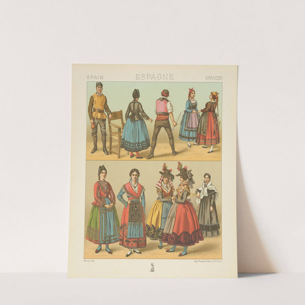 Costumes populaires – Vieille Castille, Royaume de Leon (1876-1888) by Auguste Racinet