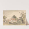 Cottages and Trees with a Fence by James Stark