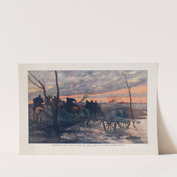 Coucher de soleil dans la plaine de l’ Yser (1914) by Georges Bertin Scott