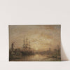 Coucher de soleil en Hollande (puesta de sol en Holanda) by Johan Barthold Jongkind