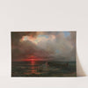 Coucher de soleil sur un littoral by Théodore Gudin