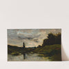Coucher Du Soleil Sur La Rivière by Charles François Daubigny