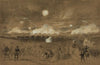 Couch’s Corps forming line of battle in the fields at Chancellorsville to cover the retreat of the Eleventh Corps disgracefully running away