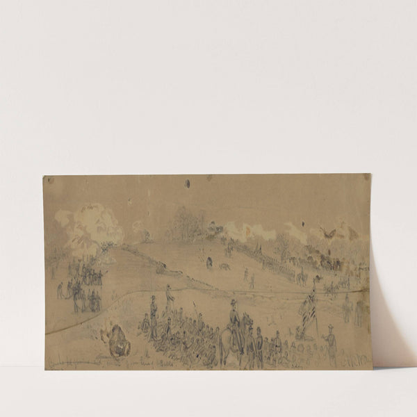Couchs hd.quarters and afterwards center of our line of battle (1863) by Alfred Rudolph Waud