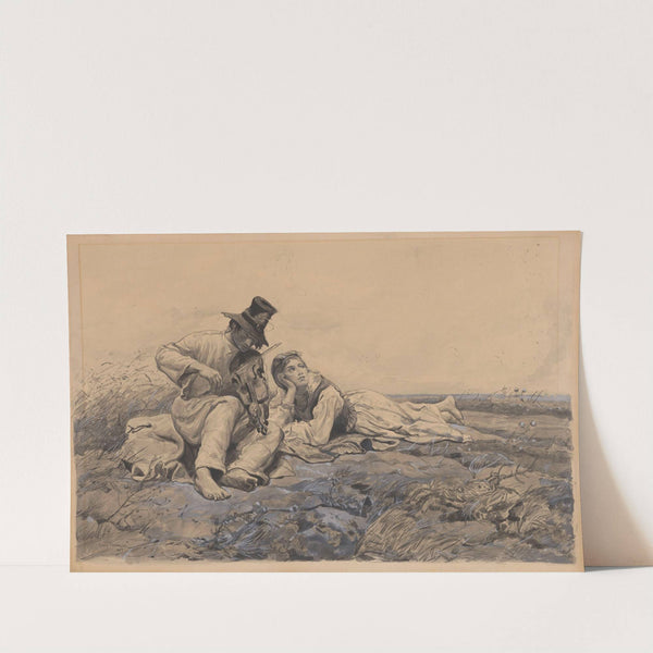 Country children in a pasture (1885) by Jozef Chelmonski