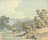 Country Folk with a Child, Beside a River