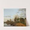 Country House on the Vliet near Delft by Jan van der Heyden