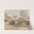 Country Landscape with Cottage, Windmill, Barns and Figures with Pond in Foreground by Thomas Churchyard