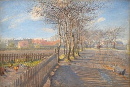 Country Lane with Trees. Kastrup