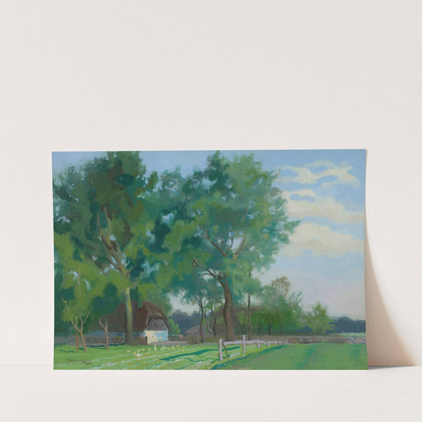 Countryside landscape by Piotr Hipolit Krasnodębski