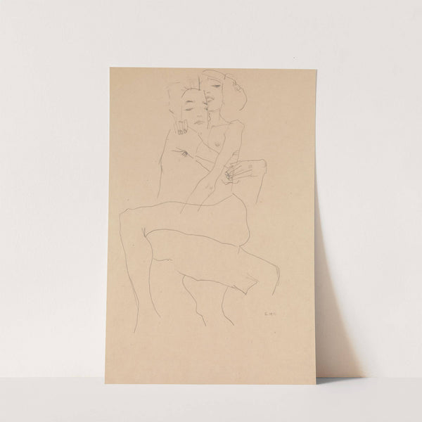 Couple Embracing (1911) by Egon Schiele