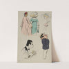 couple inconnu, Mme Dujardin, Mme Doyen, Jean Guitry, Rodolphe Teutch (1912) by Georges Goursat (Sem)