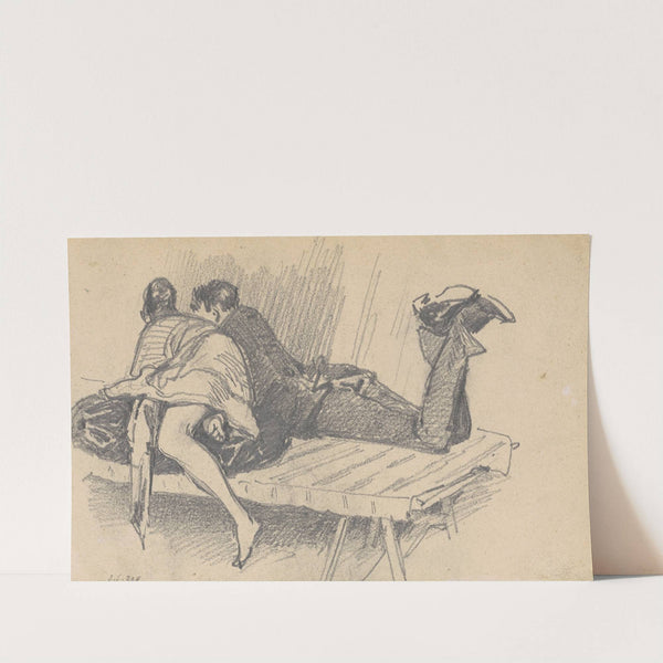 Couple on a Cot by John Singer Sargent