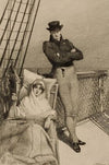 Couple on deck of ship
