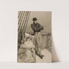 Couple on deck of ship by William Harry Warren Bicknell