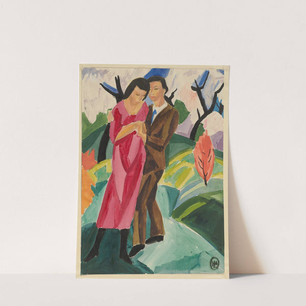 Couple outside by Hermann Lismann