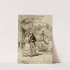 Couple walking in a garden by William Harry Warren Bicknell