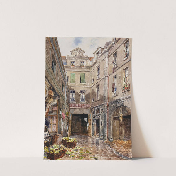 Cour d&#039;une maison ancienne, 25 rue du Jour. by Henri Berthaut