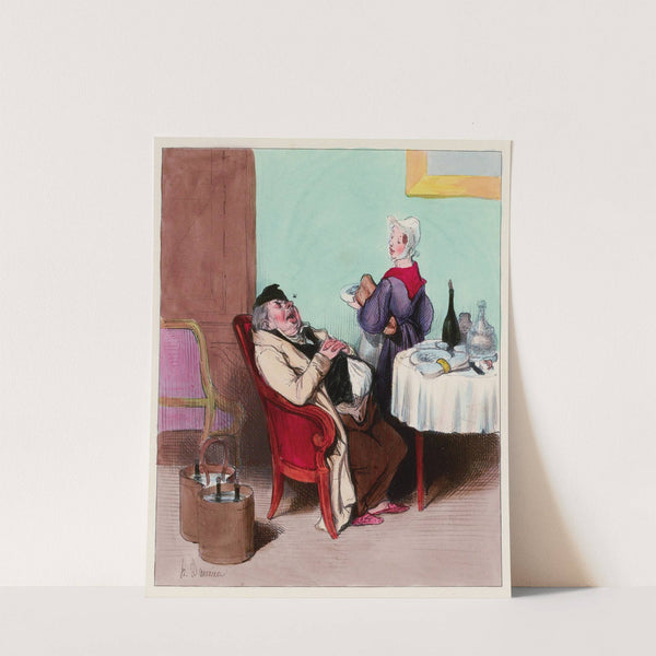 Cours d’histoire naturelle 04 L’huitre (1837-1838) by Honoré Daumier