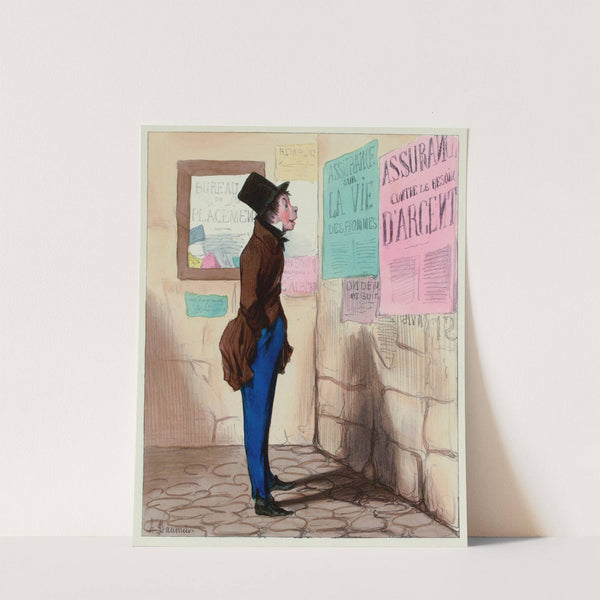 Cours d’histoire naturelle 05 Le gobe-mouches (1837-1838) by Honoré Daumier