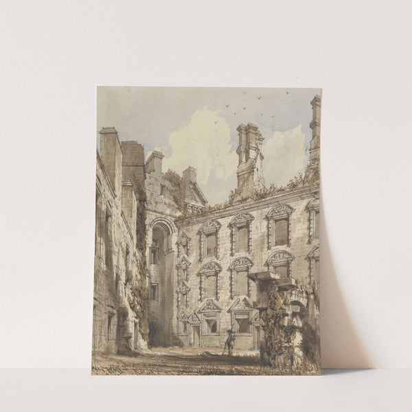 Court Yard of Caerlaverock Castle by Robert William Billings