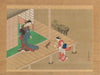 Courtesan and Attendant Playing with a Dog (ca. 1716–1736)