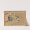 Courtesan and Attendant Playing with a Dog (ca. 1716–1736) by Nishikawa Sukenobu