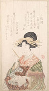 Courtesan with Book and Hair-Pin
