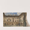 Courtyard of Krakow University (1876) by Rudolf von Alt