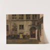 Courtyard of the house of Christoffel Plantin by Jan August Hendrik Leys