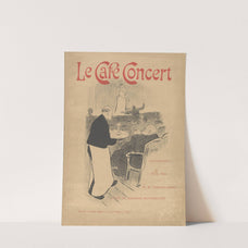 Cover and Title of the portfolio; Le Café Concert (1893) by Henri de Toulouse-Lautrec