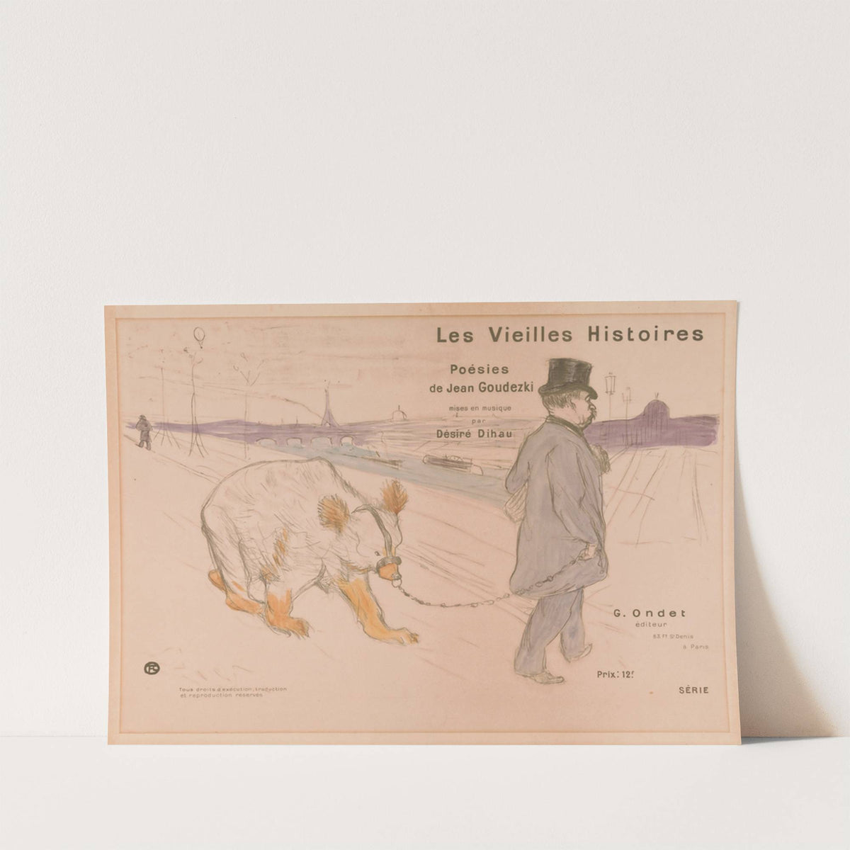 Cover Design for ‘Les Vieilles Histoires’ (1893) by Henri de Toulouse-Lautrec