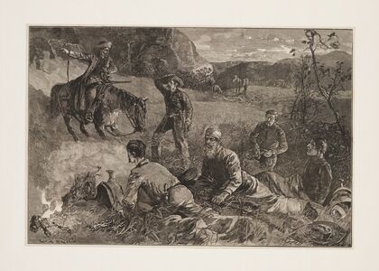 Cow-boys of Arizona–roused by a scout (1882)