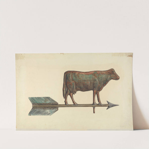 Cow Weather Vane (c. 1938) by Mina Lowry