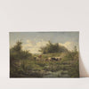 Cows at a Pond (1856 - 1858) by Gerard Bilders