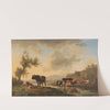 Cows in summer landscape by Leendert de Koningh