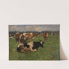 Cows on a meadow by Adolf Lins