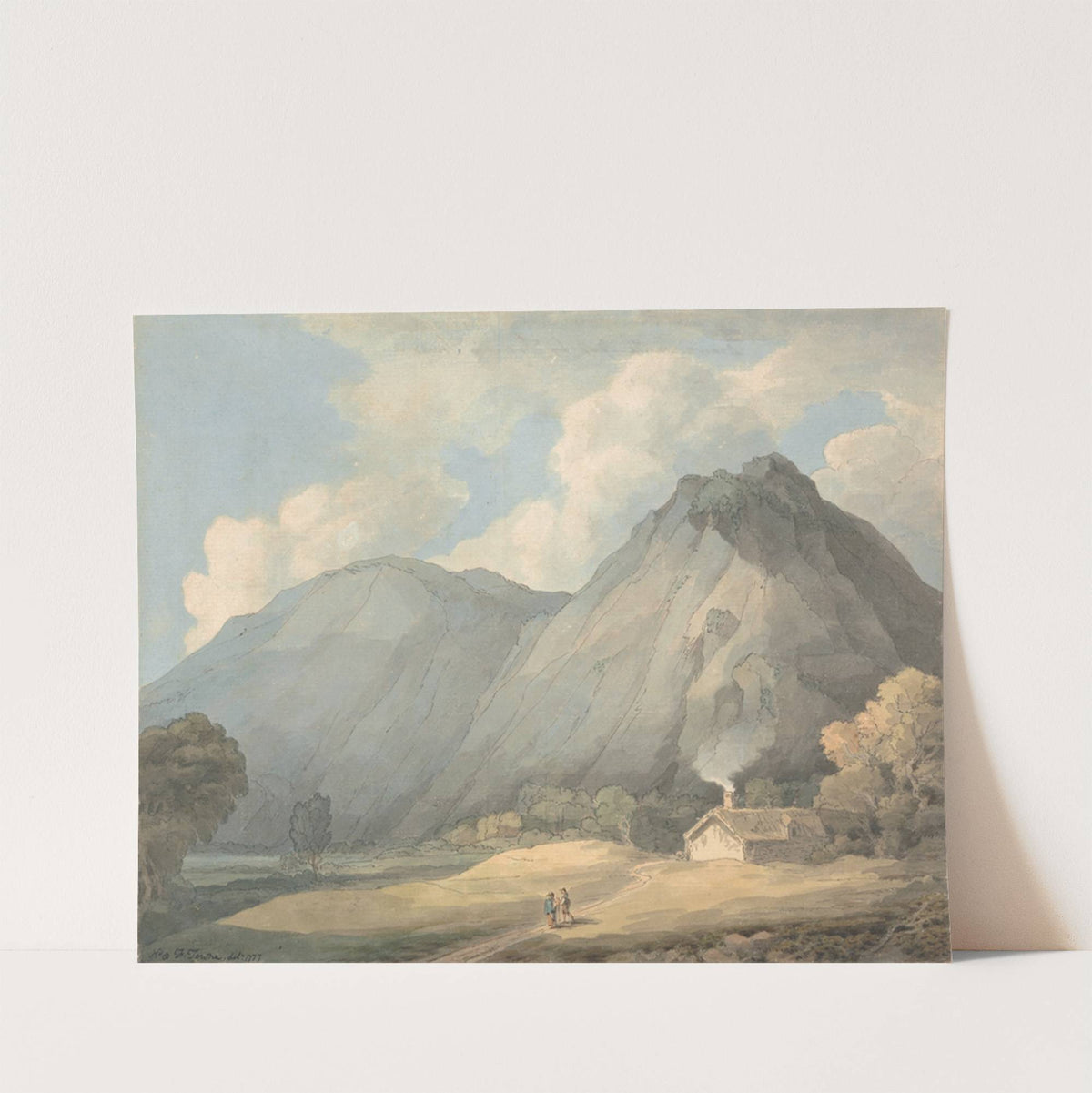 Craig yr Aderyn, near Llanfihangel-y-Pennant by Francis Towne