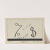 Created Equal: Sketch no. 12, Lantern Slide (Ticker Tape and Financial Symbols) (1934-1943) by Paul Cadorette