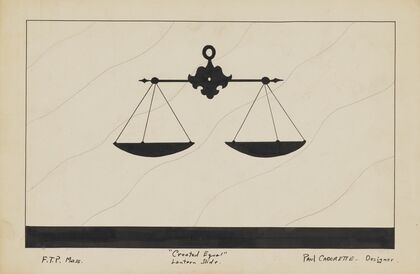 Created Equal: Sketch no. 3, Lantern Slide (B+W) (1934-1943)