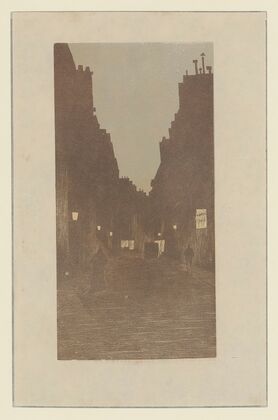 Crépuscule à Paris, Rue Biot (1896)