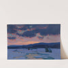 Crépuscule D&#039;hiver (Baie St. Paul) by Clarence Alphonse Gagnon