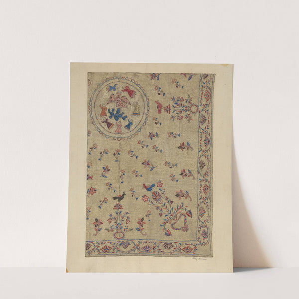 Crewel Bedspread by Mary Berner