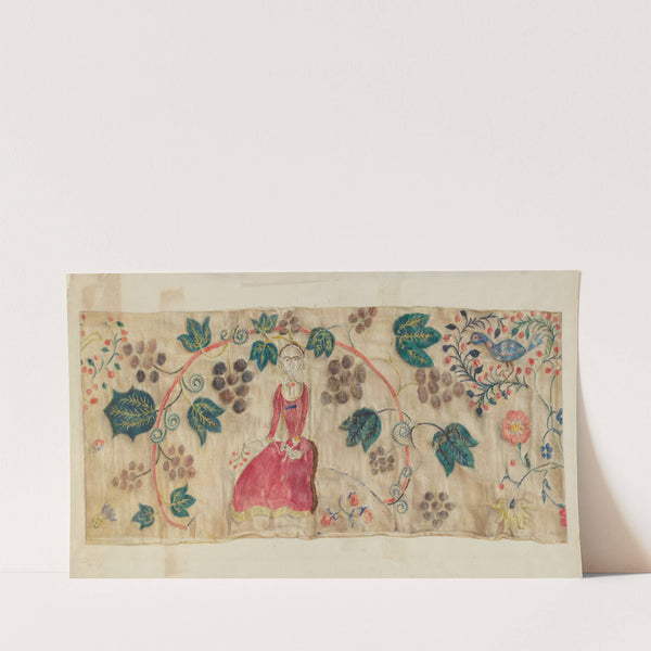 Crewel Embroidered Valance (c. 1936) by Lawrence Peterson