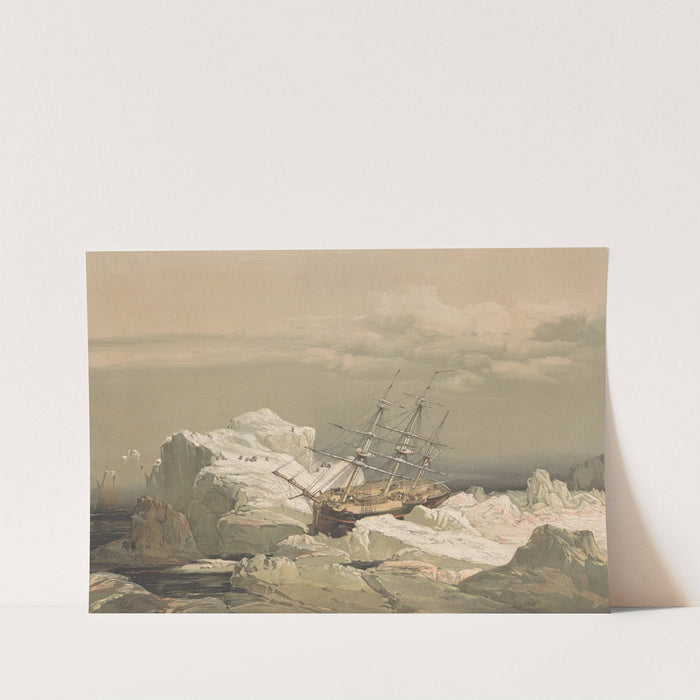 Critical position of H.M.S. Investigator, on the North Coast of Baring Island, August 20, 1851 (1854) by Samuel Gurney Cresswell